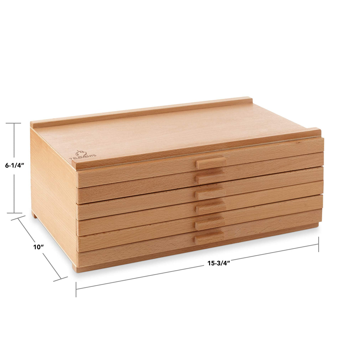 6 Drawer Wooden Artist Storage Box C51692