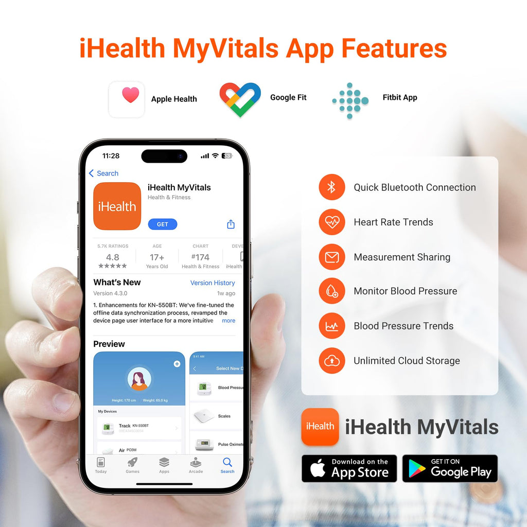 Wrist Blood Pressure Monitor with App X655