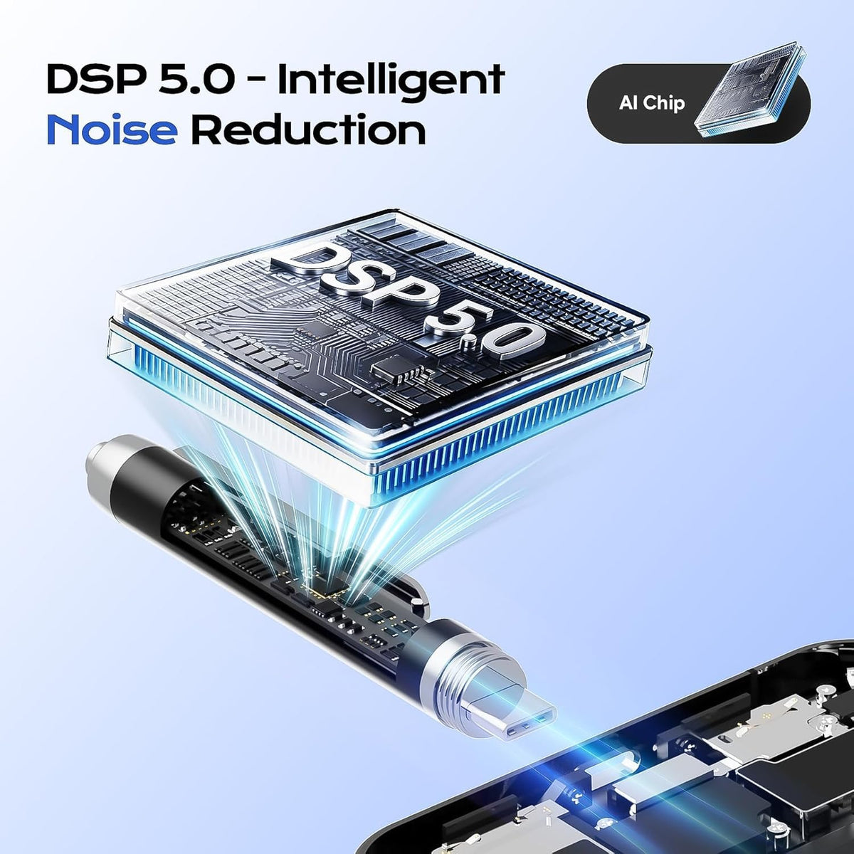 64GB Voice Activated Digital Recorder with AI Noise Reduction T4062