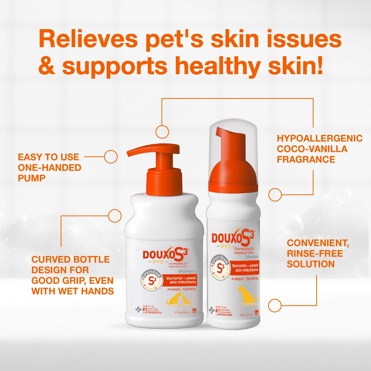 Chlorhexidine Shampoo and Mousse for Dogs R48289