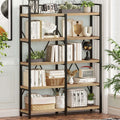 5 Tier Wood and Metal Bookshelf U11981