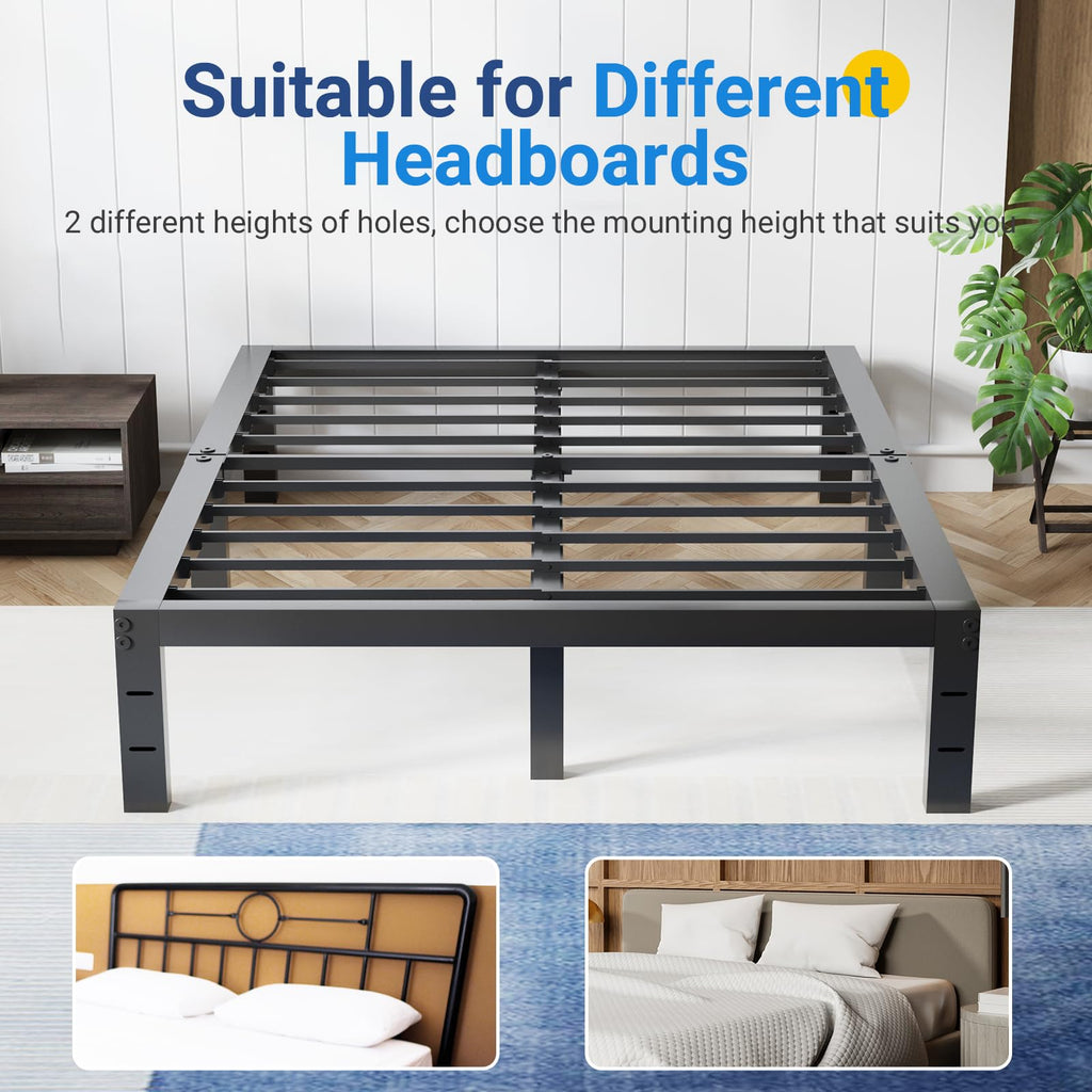 Queen Size 18 Inch Metal Platform Bed Frame Z518