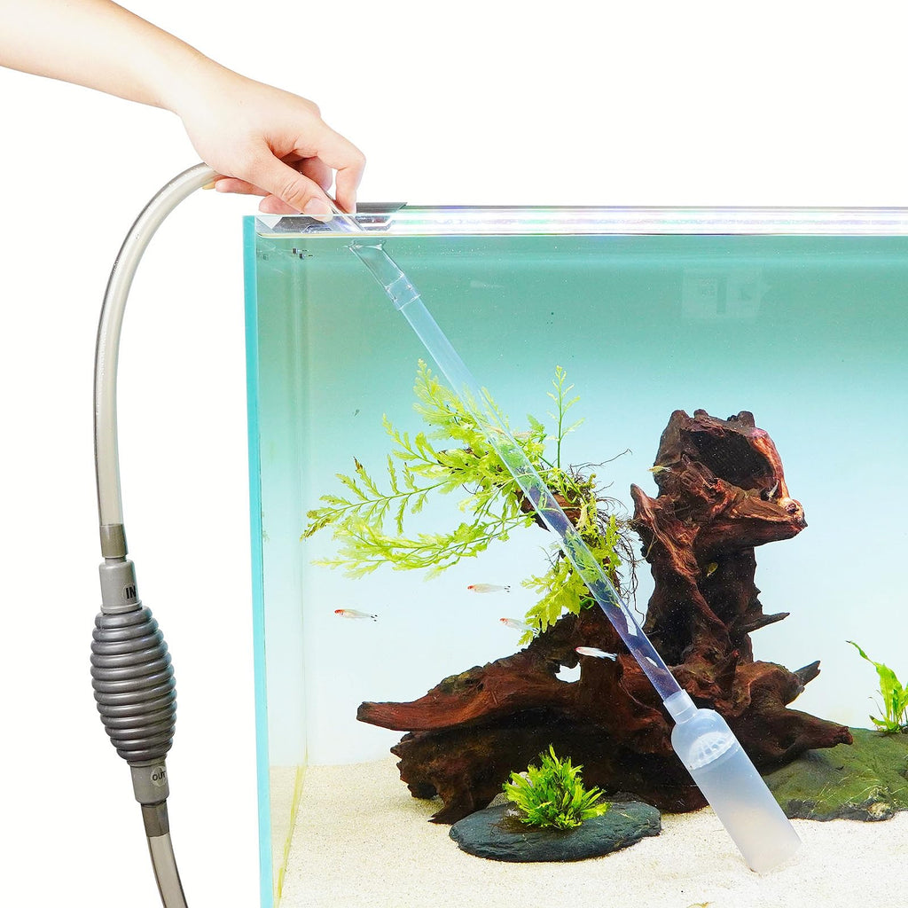 Fish Tank Cleaning Kit with Aquarium Siphon, Fish Net, and Algae Scraper T698389