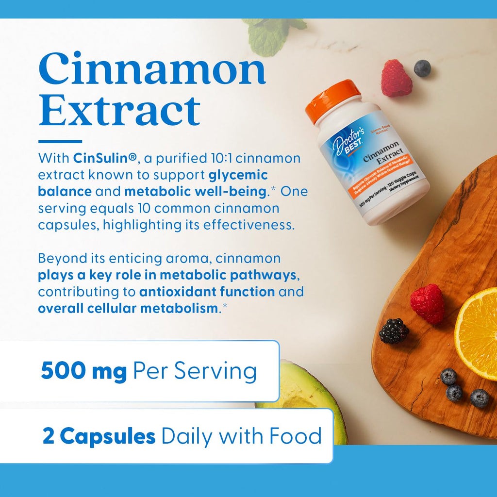 Cinnamon Bark Extract Capsules, 120 Veg Caps O142526