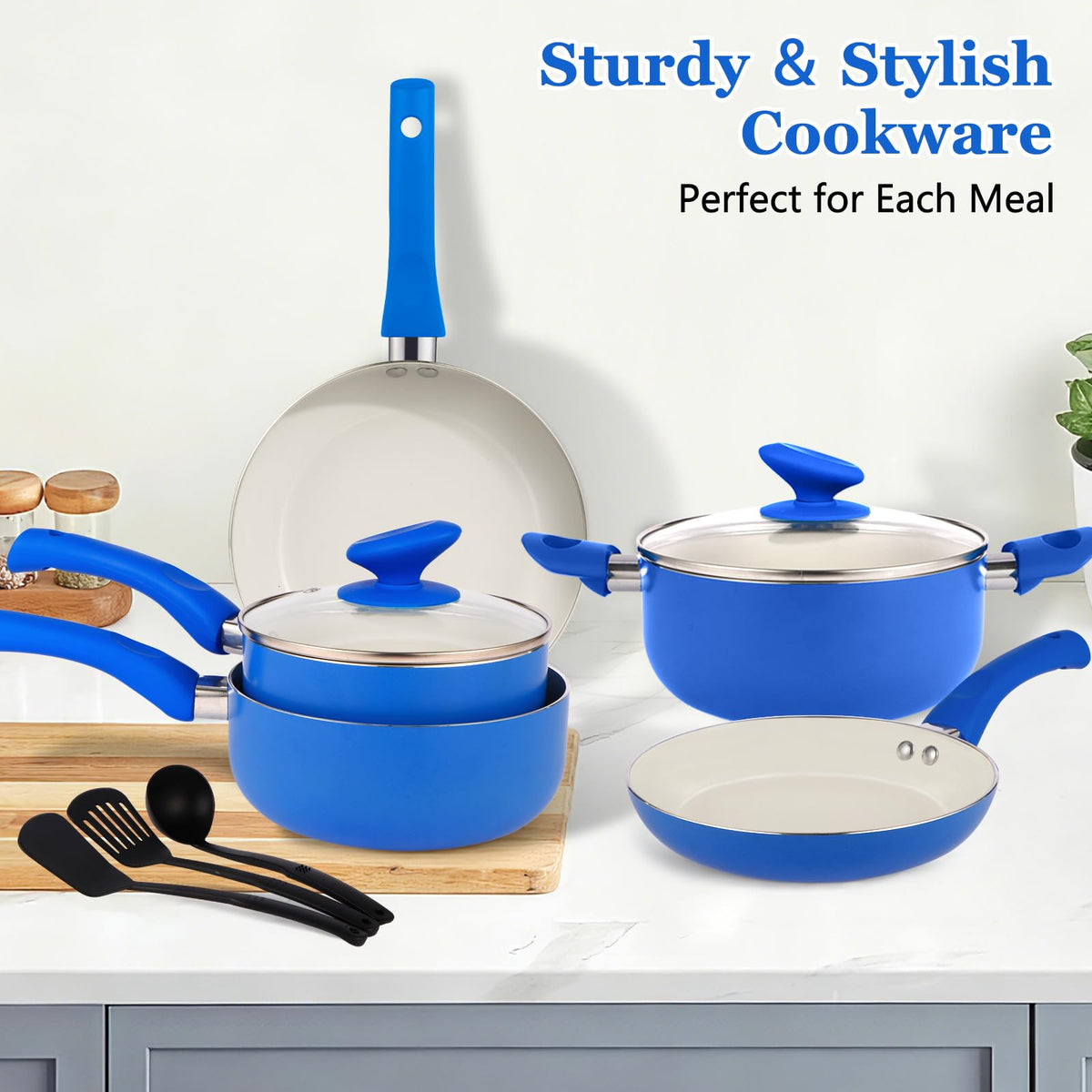 Ceramic Nonstick 12 Piece Cookware Set Z353