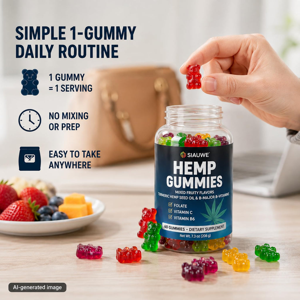 Sugar Free Hemp Gummies 60 Count Y26653
