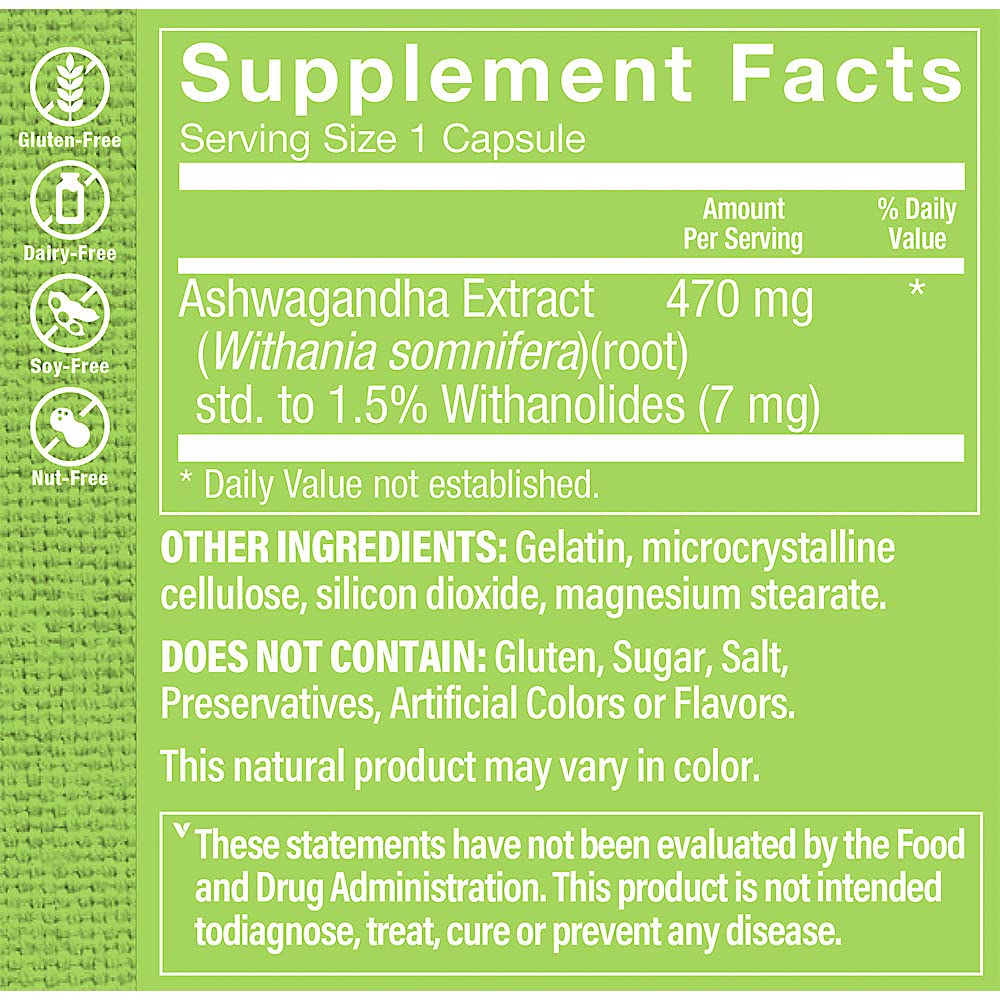 Ashwagandha Extract 120 Caps Y768