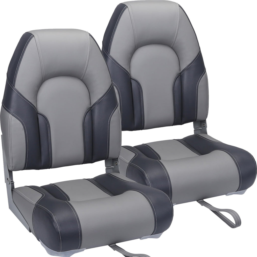 2 Pack High Back Folding Boat Seats X1124