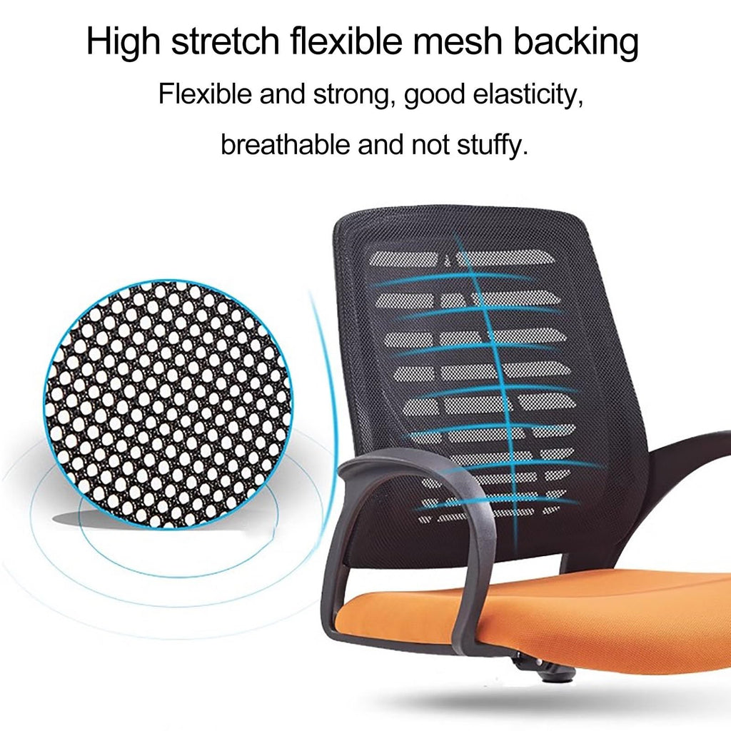 Orange Ergonomic Mesh Office Chair with Lumbar Support N51718
