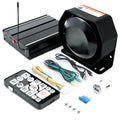 200W 12V 20 Tone Emergency Siren PA System with Wireless Remote and Microphone I737