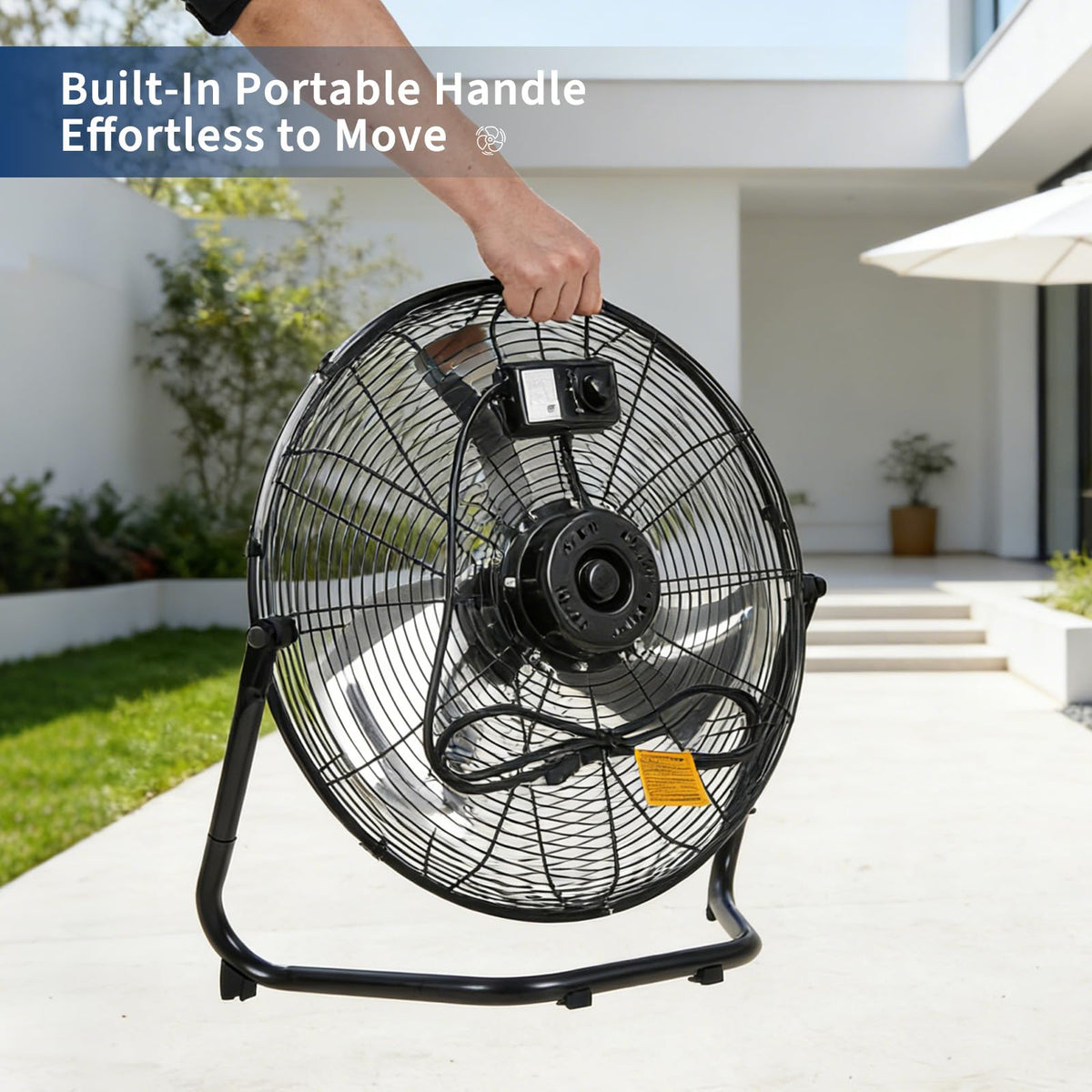 20-Inch 3-Speed Metal Floor Fan A872993