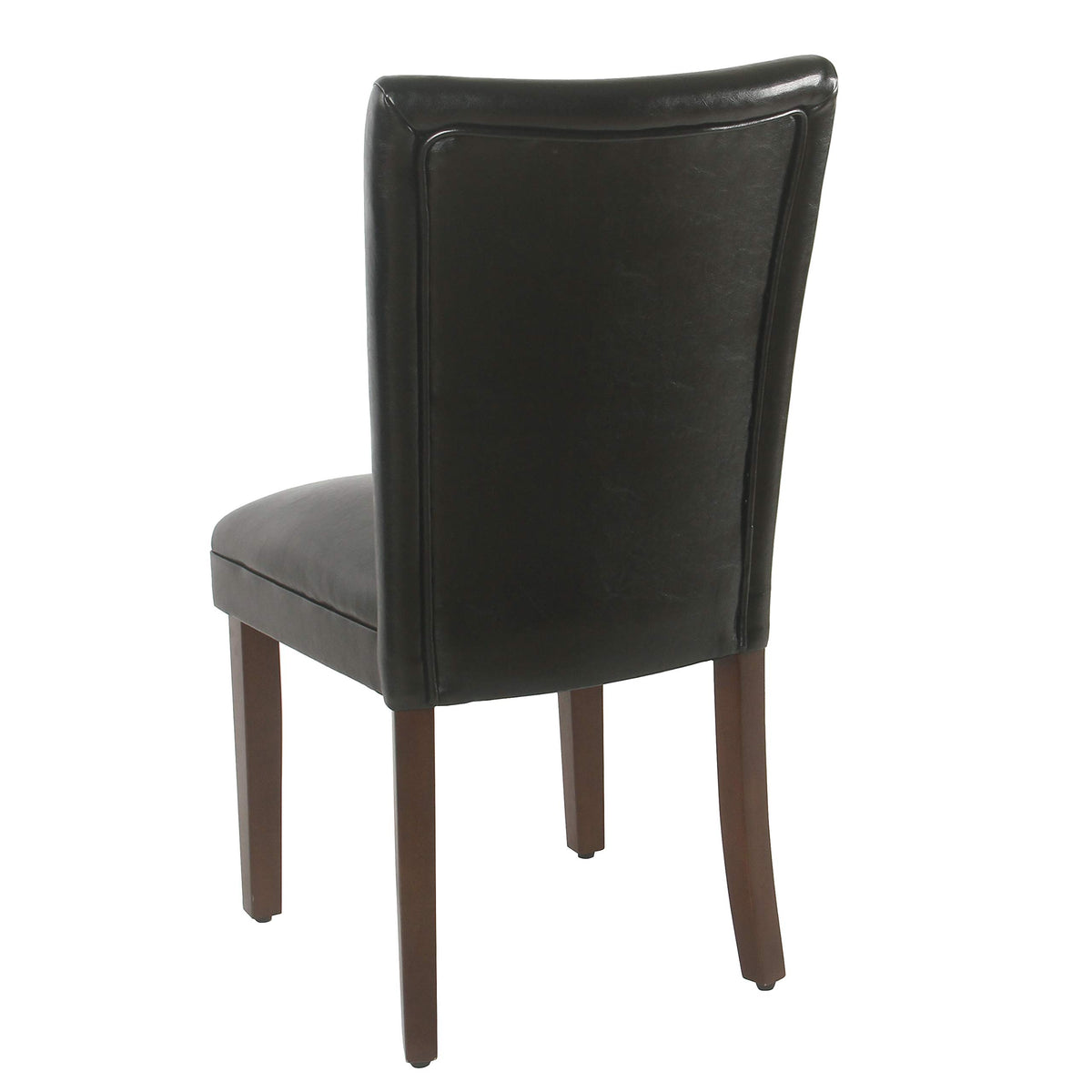 Black Faux Leather Dining Chair Set of 2 P2663