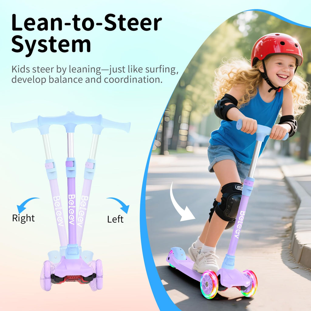 3 Wheel Kick Scooter with Light up Wheels Z479