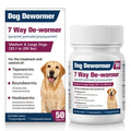 7-Way Dewormer for Large Dogs & Puppies, 50 Tablets L67241
