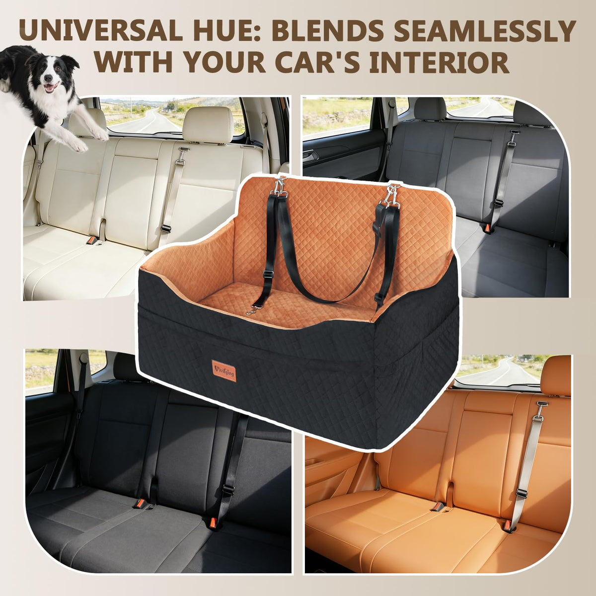 Large Dog Car Seat with 4 in Cushion T600241