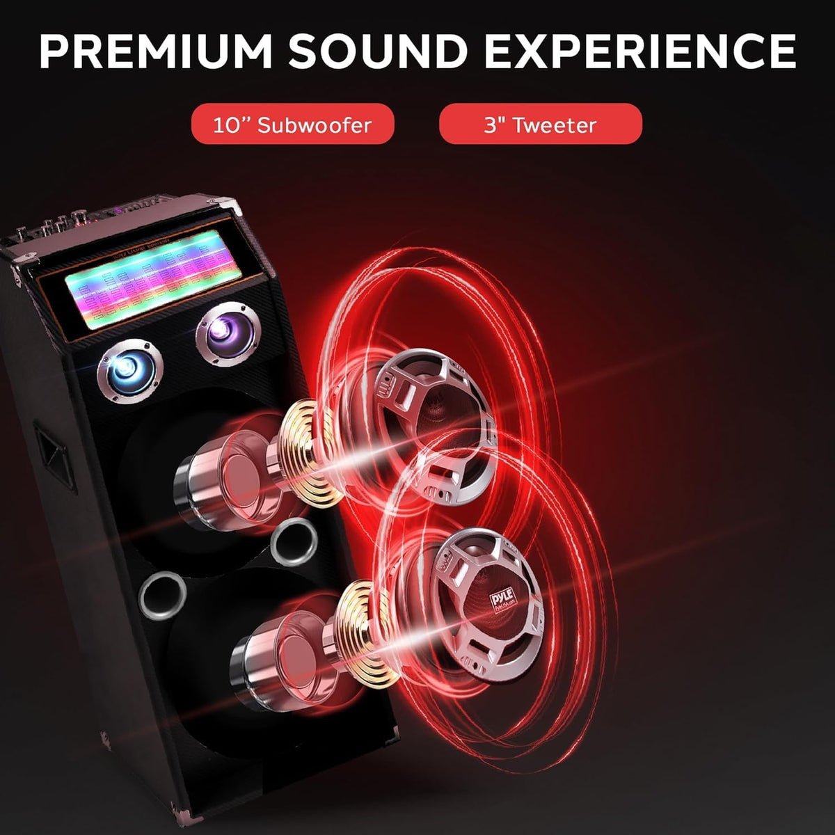 1000W Portable Bluetooth PA Speaker System B354
