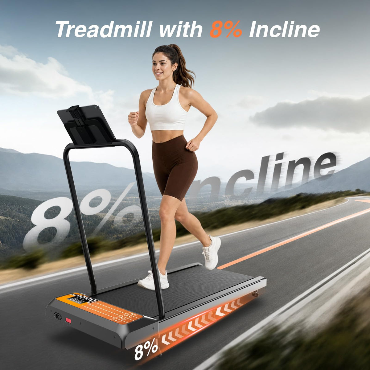 Walking Treadmill Pad with Adjustable 8% M480