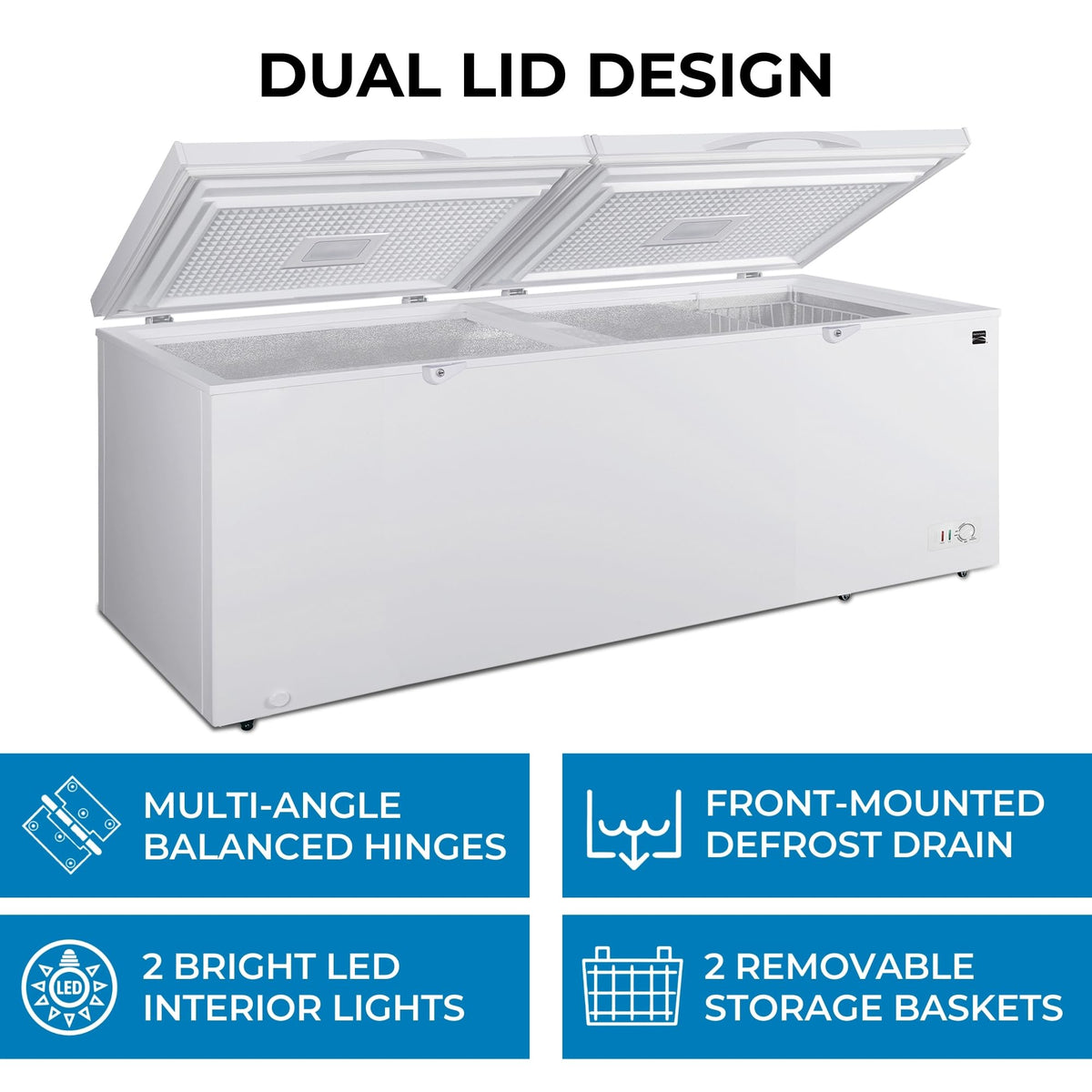 21.0 Cu Ft White Convertible Chest Freezer X3131