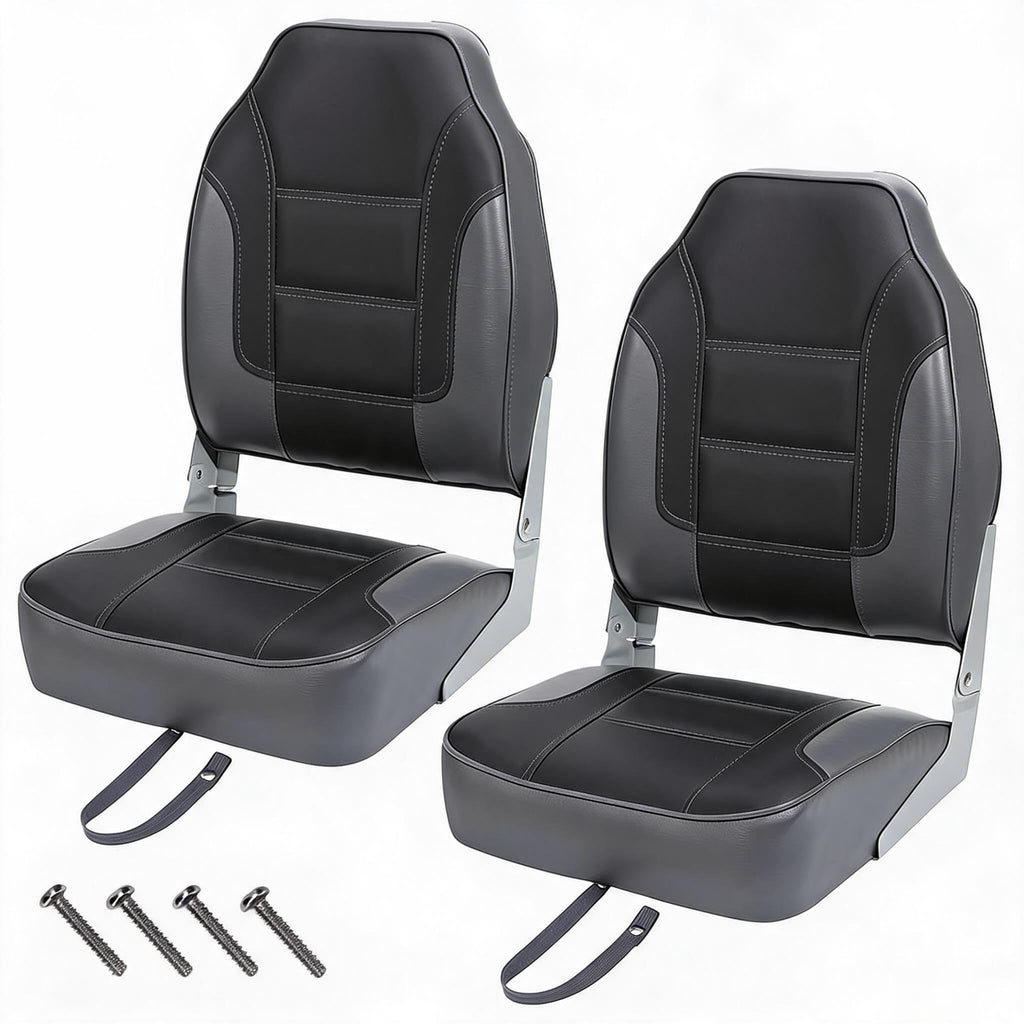2 Pack High Back Folding Boat Seats N12211