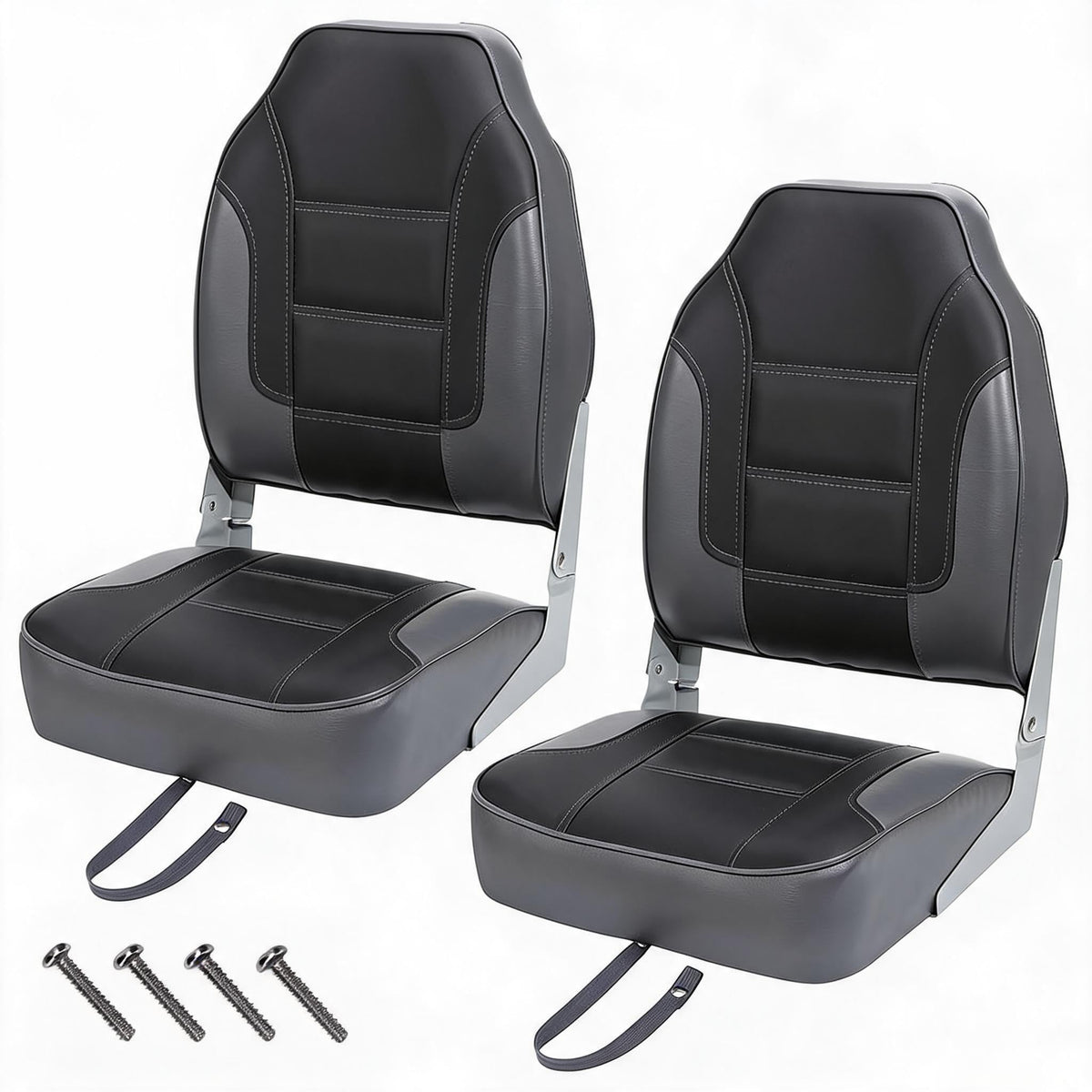 2 Pack High Back Folding Boat Seats N12211