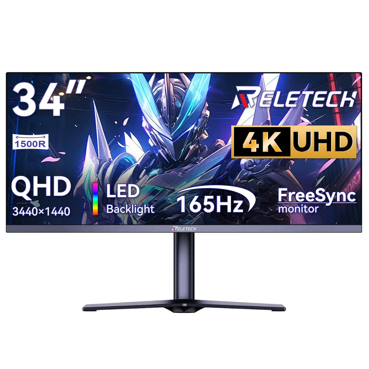 34 Inch Curved Ultrawide Gaming Monitor 21:9 WQHD 165Hz B624