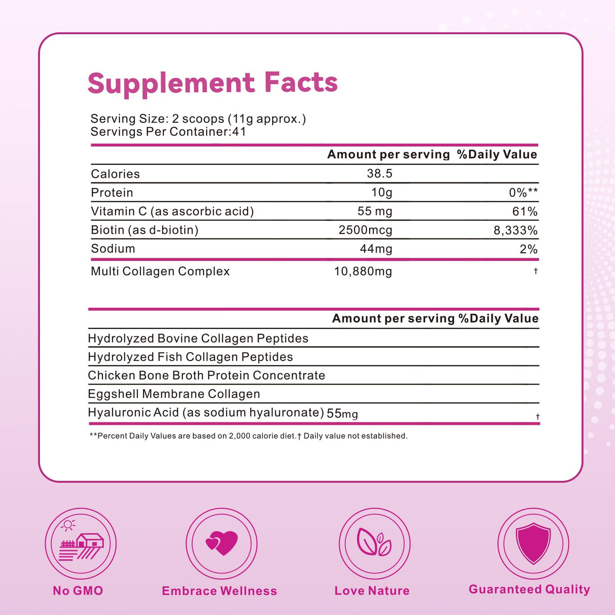 Unflavored Multi Collagen Peptides Powder 1lb G65703