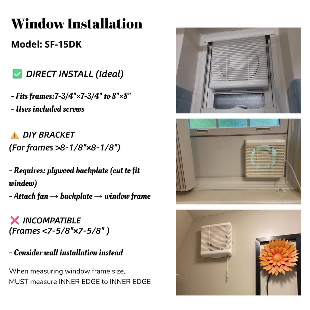 6" Reversible Window Exhaust Fan I63100