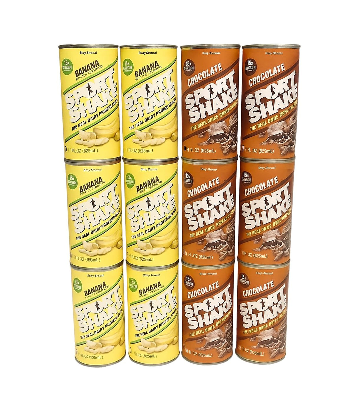 Banana & Chocolate Flavor Protein Drink 11 fl oz Cans 12 Pack V9366