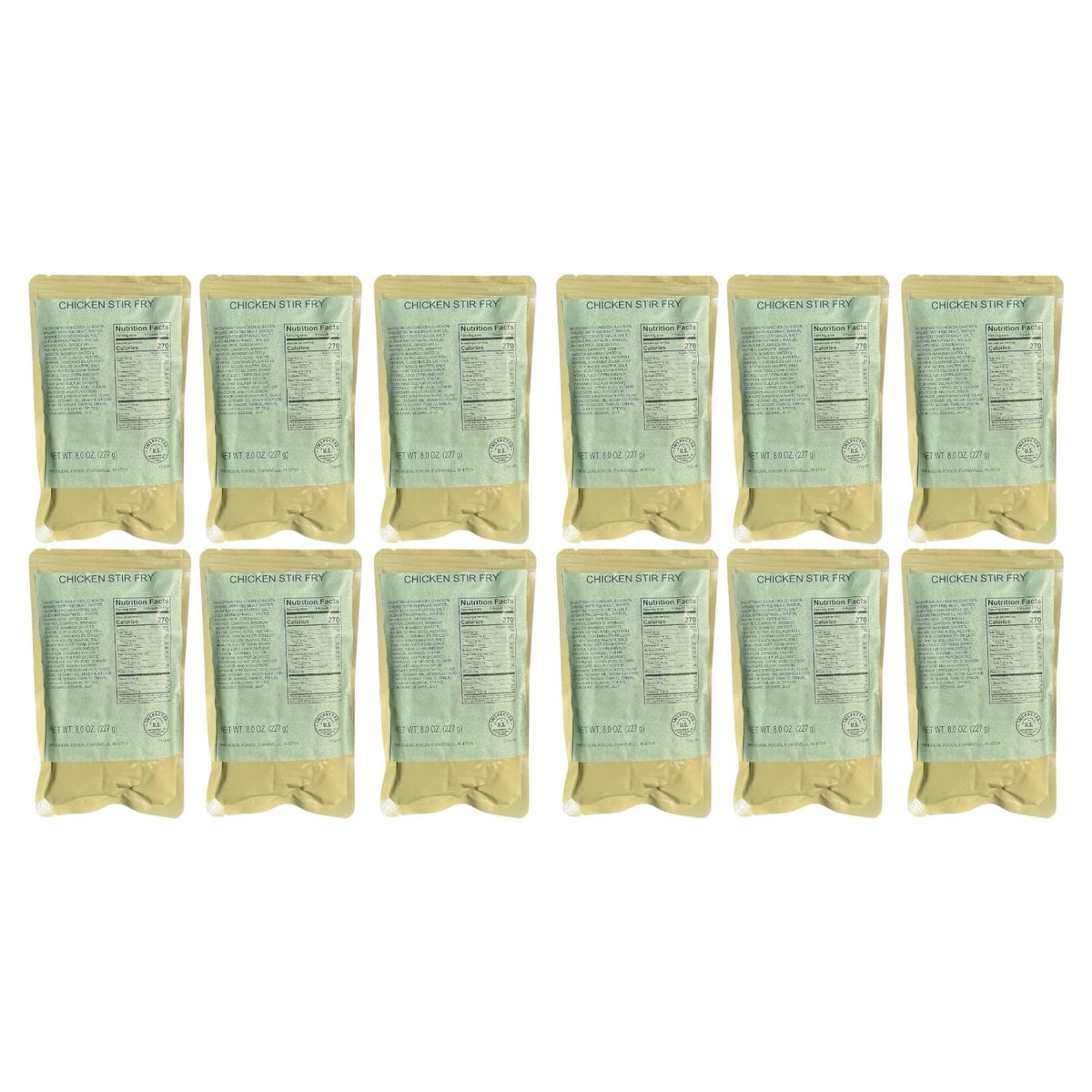 12 Pack Chicken Stir Fry Meal-Ready-to-Eat Entree N75952