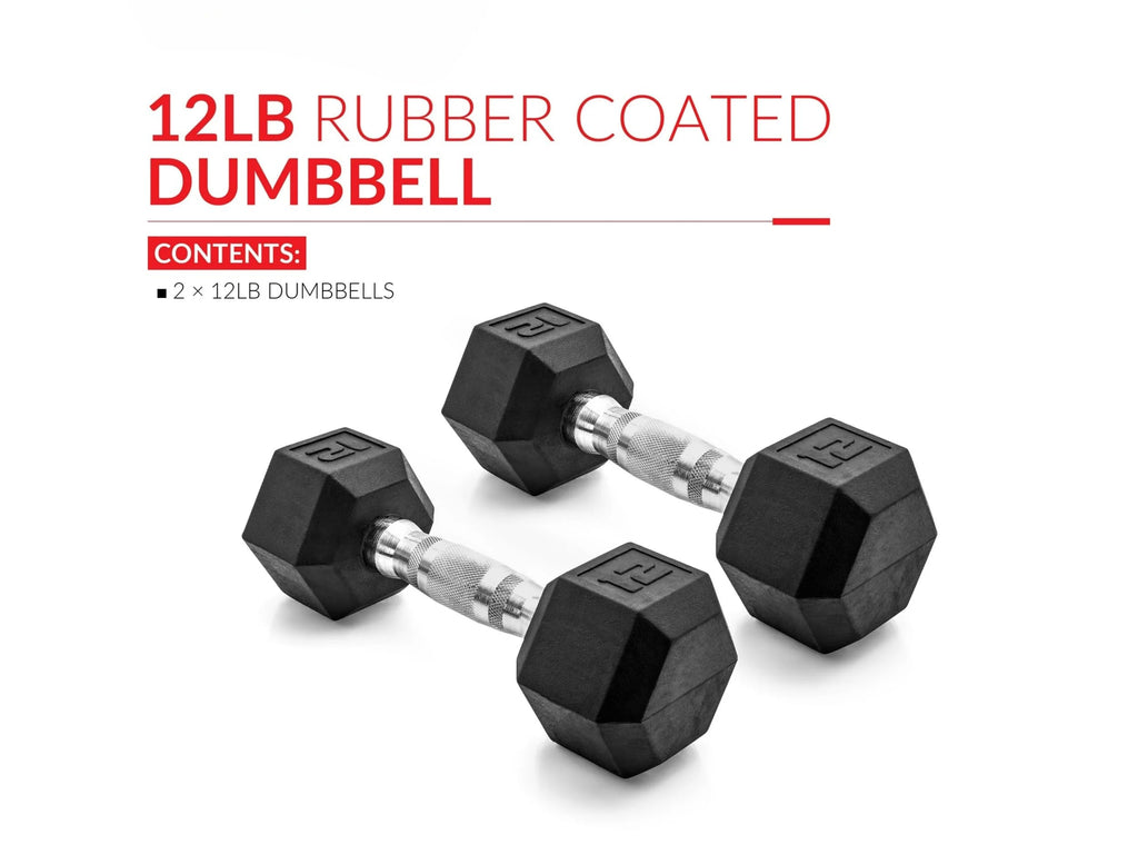 12 lb Hex Dumbbell Pair Q165006