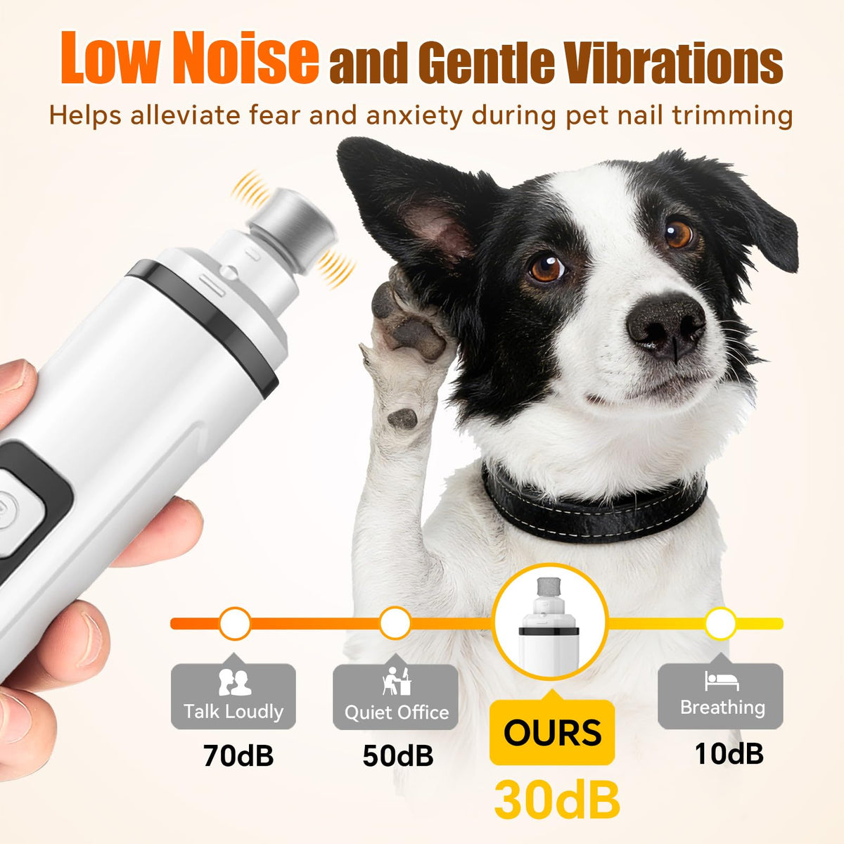 Electric 3 Speeds Dog Nail Grinder with Lights N2161