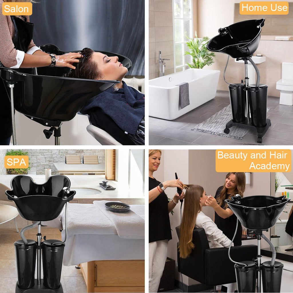 Portable Shampoo Bowl with Electric Pump A378