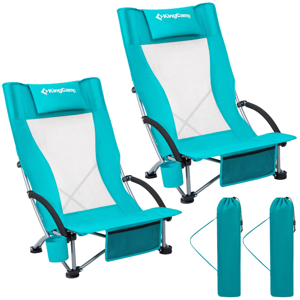High Back Folding Beach Chair 2 Packs M712589