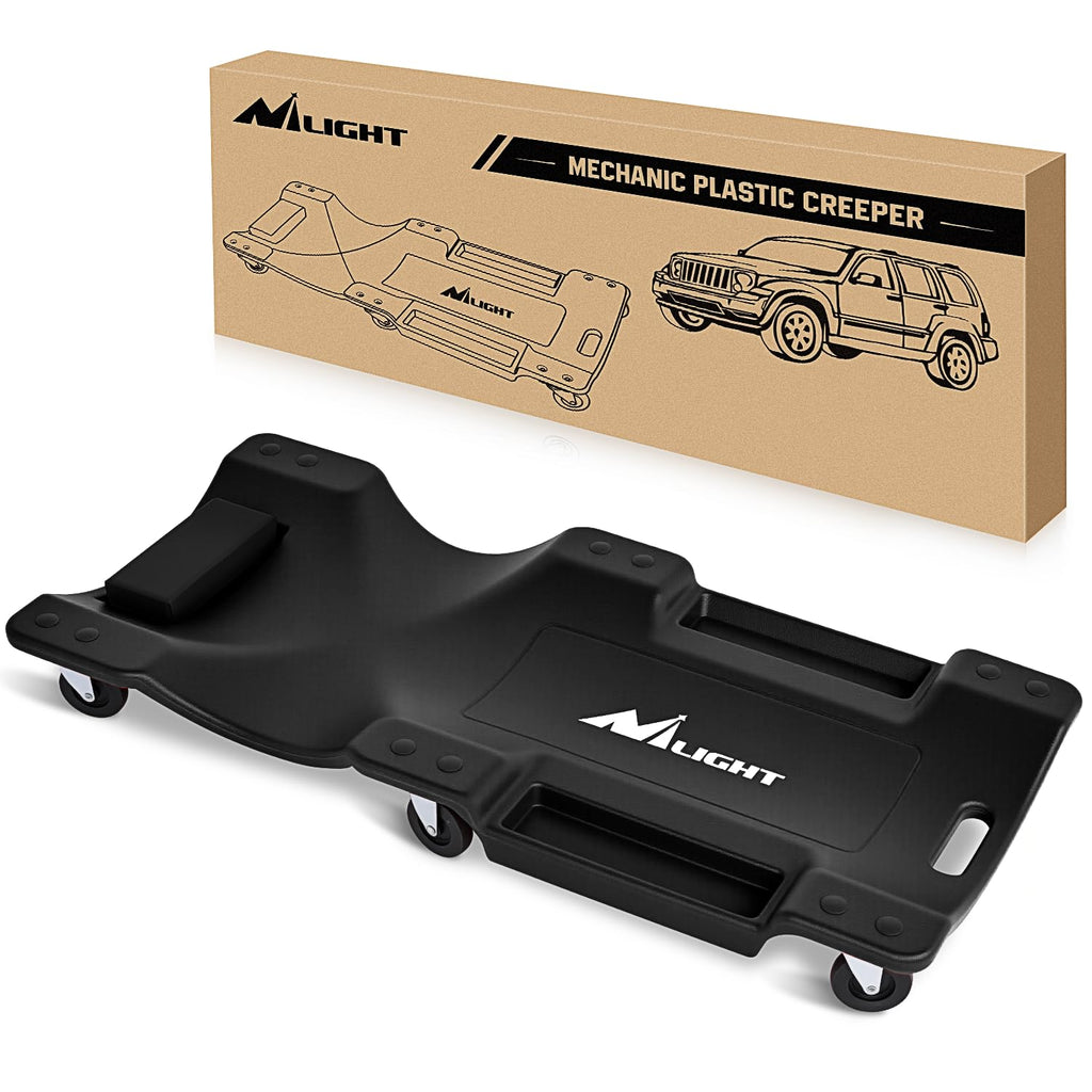 40" Mechanic Plastic Creeper with Padded Headrest F3728