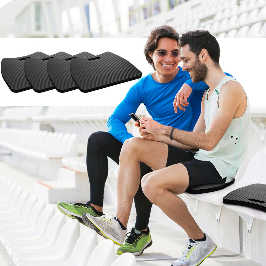4 Pack Waterproof Portable Foam Stadium Seat Cushion with Handle Z809804