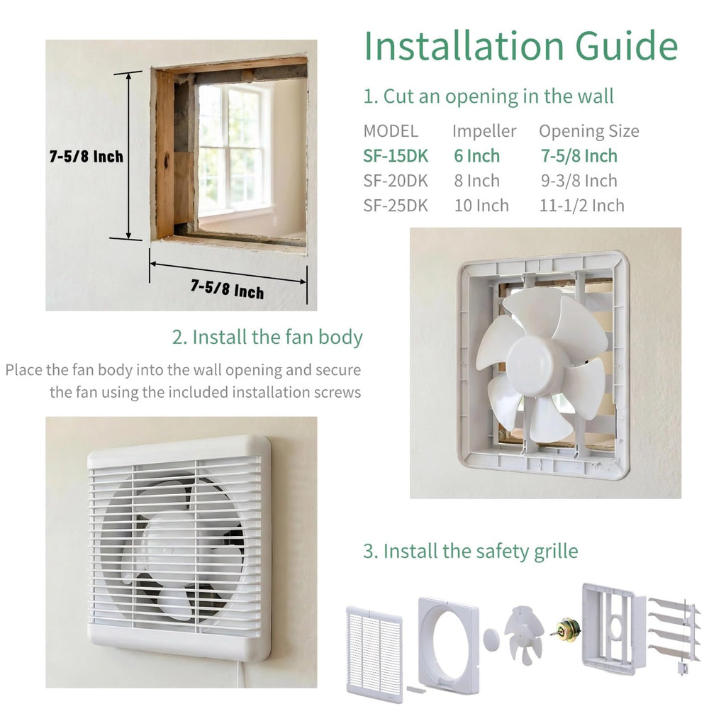 6" Reversible Window Exhaust Fan I63100