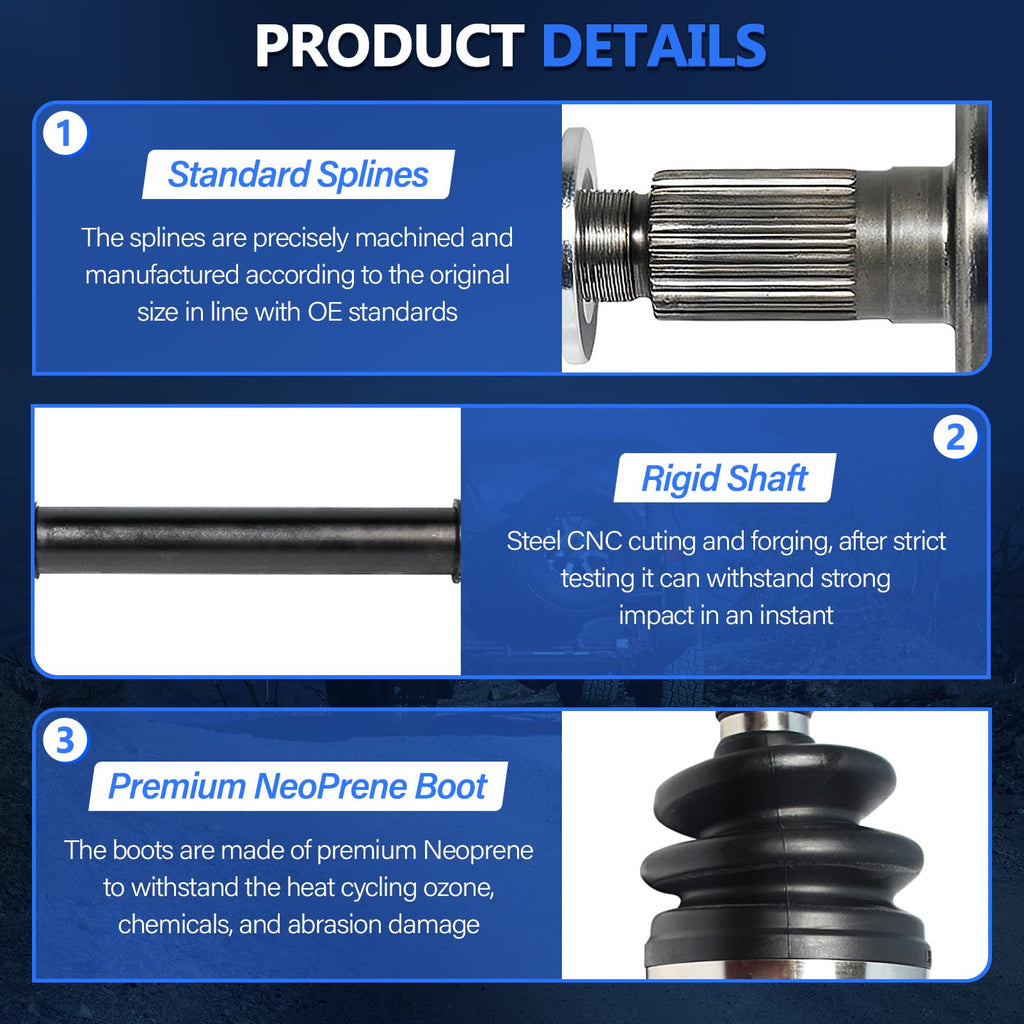 Front CV Axle Shaft FWD J47743