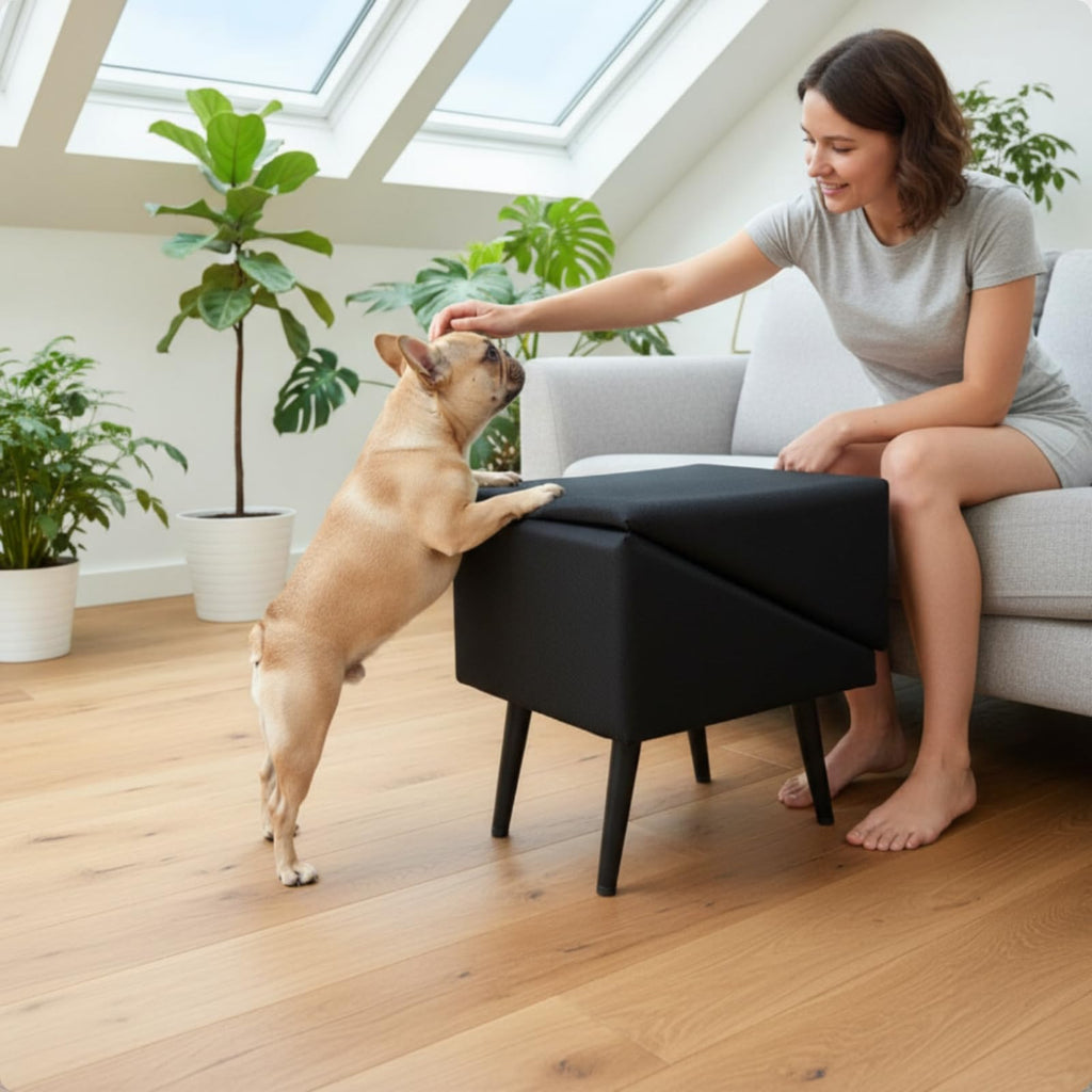 Foldable Non-Slip Wooden Dog Ramp B635