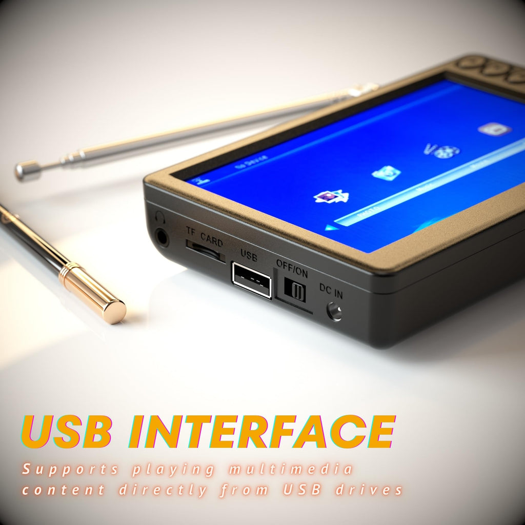 5 Inch Portable Mini TV with Remote X9329