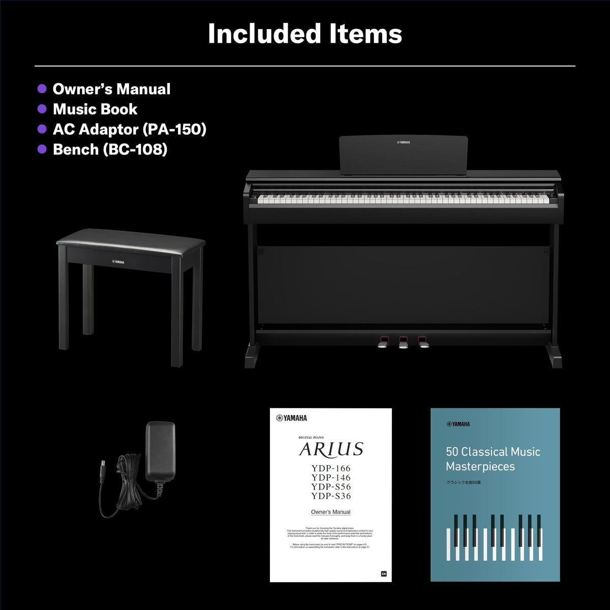 88-Key Weighted Digital Piano Keyboard with Bench O60408