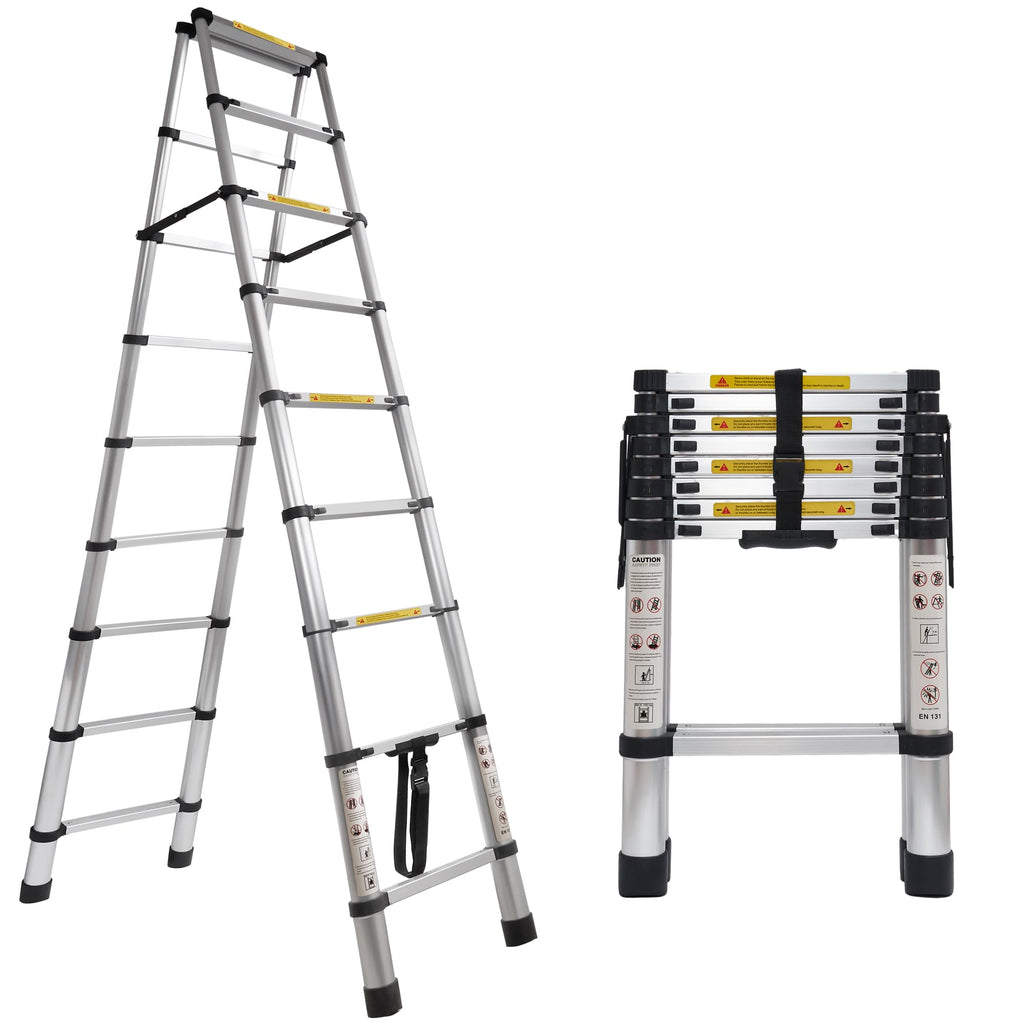8.53 FT Aluminum Telescoping Ladder R346590