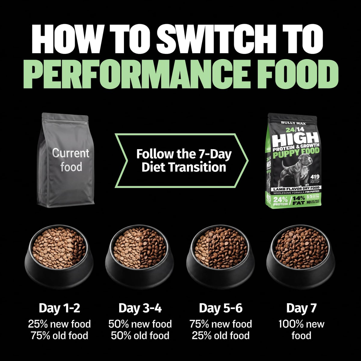 High Protein Lamb and Rice Dry Dog Food for Puppies, 5 lb Bag H235