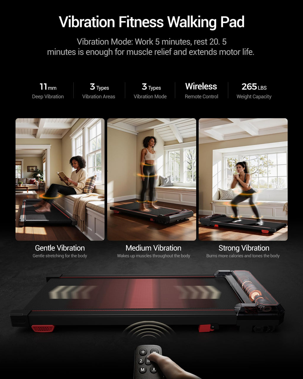 Walking Pad with Vibration Plate A470