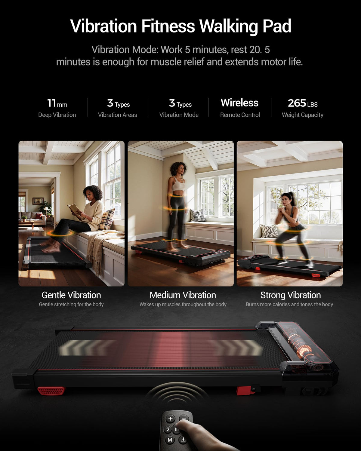 Walking Pad with Vibration Plate A470