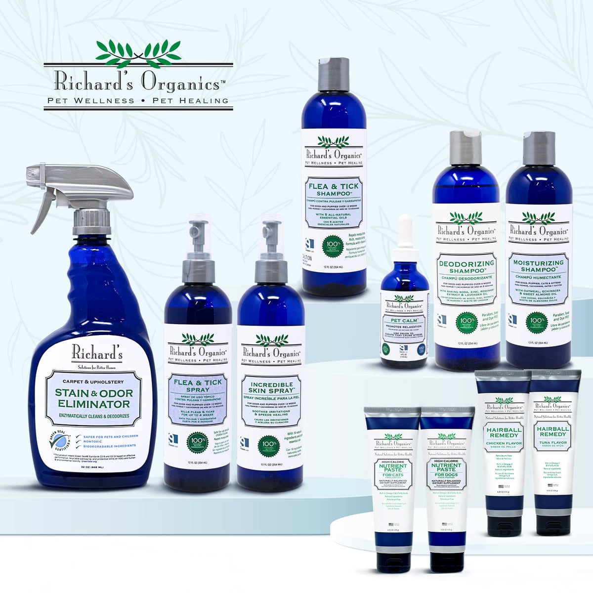 All-Natural Flea and Tick Shampoo for Dogs 12oz K596371