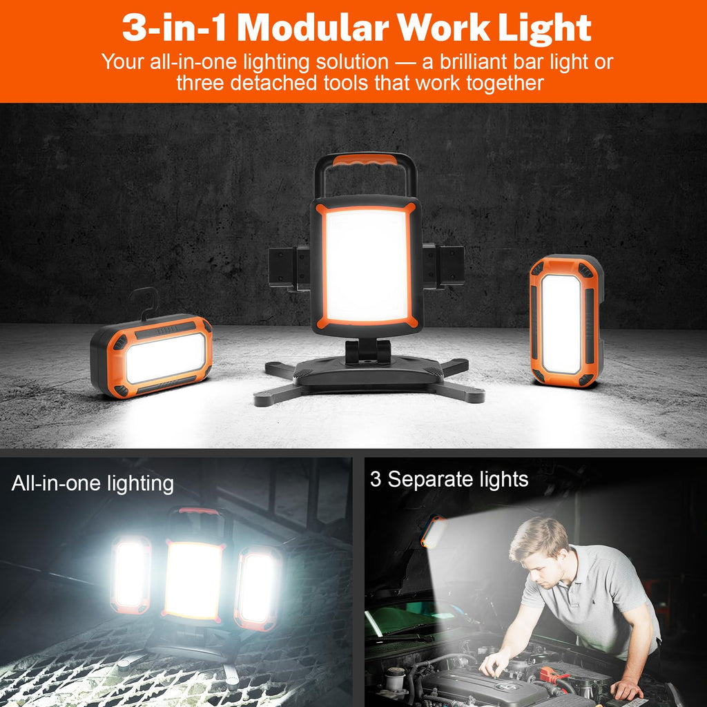 5000LM Rechargeable Magnetic Work Light D995