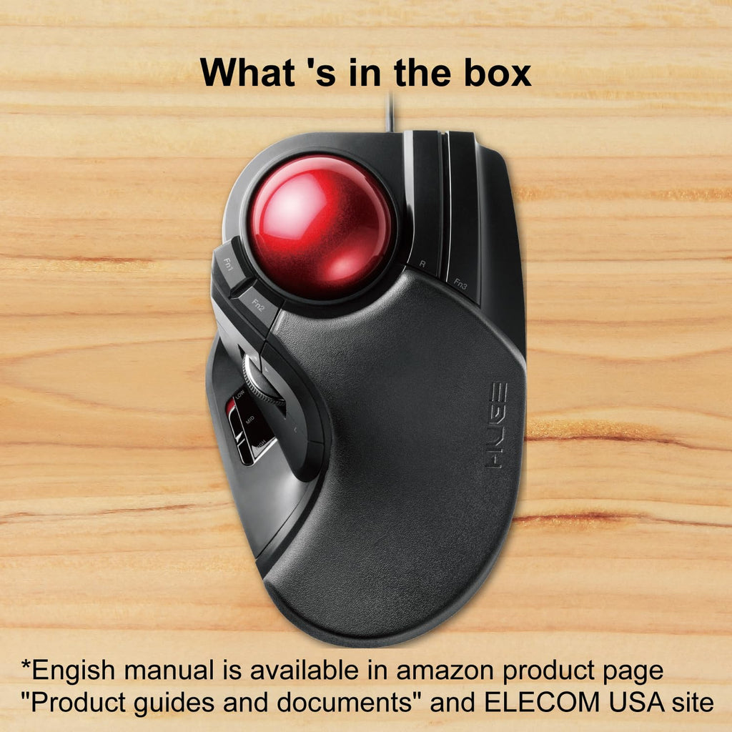 Wired Finger-Operated Trackball Mouse L8243