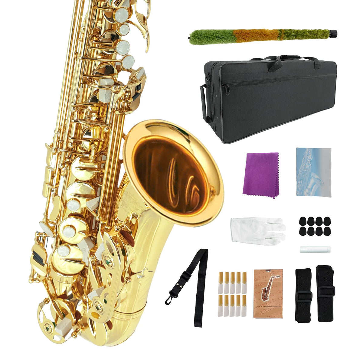 Eb Alto Saxophone Full Kit with Carrying Case U506