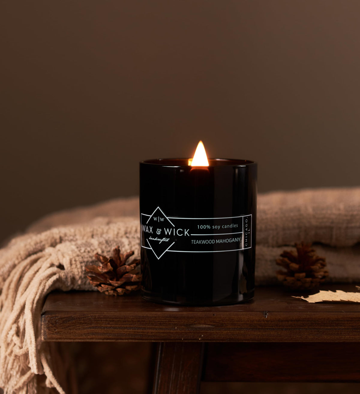 12oz Soy Wax Double Wood Wick Scented Candle A4956