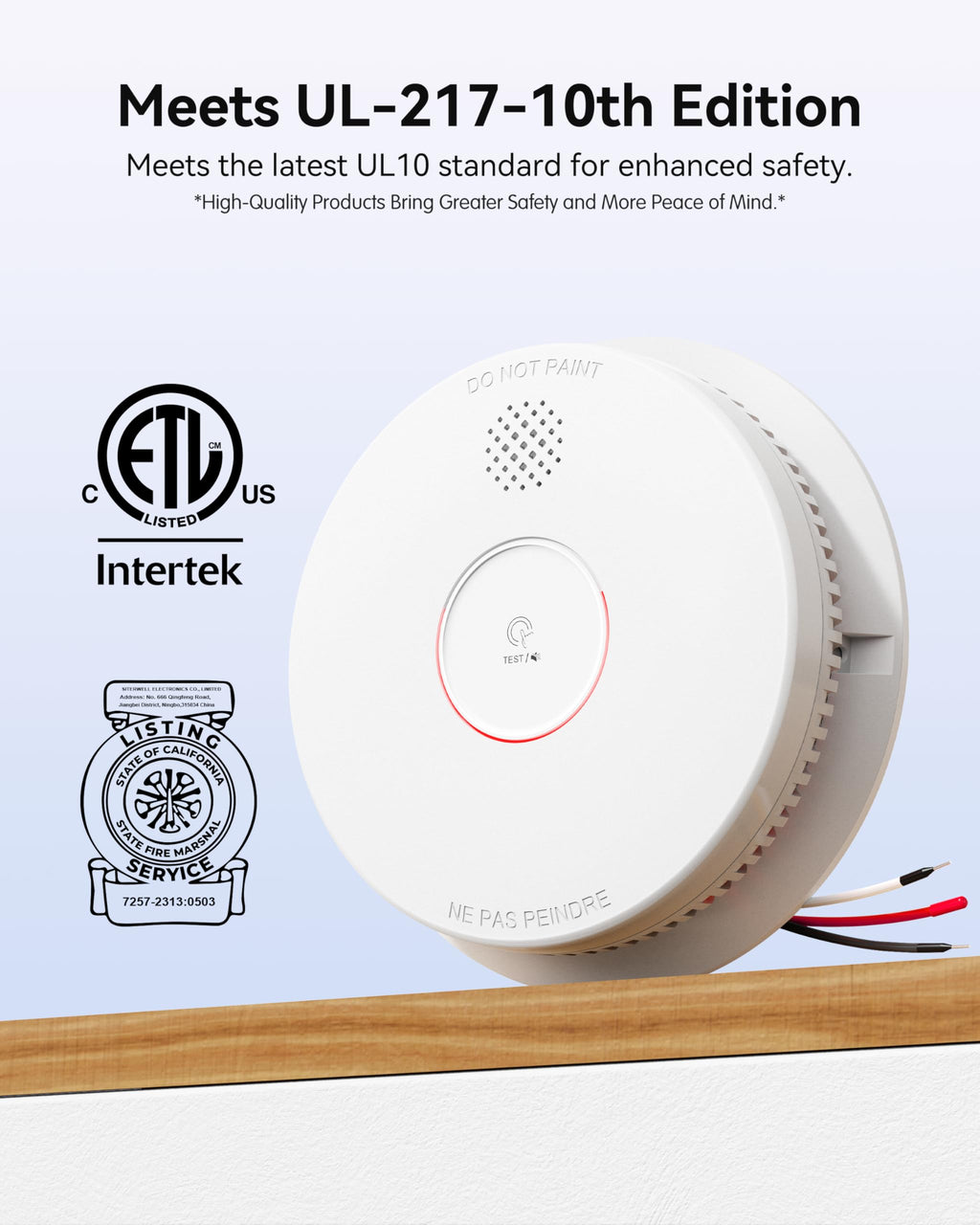 Smoke Detector Photoelectric Smoke Alarm Z8557